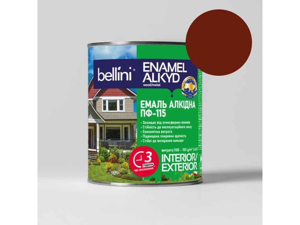 Емаль алкідна ПФ-115 Bellini 0,9 кг Червоно-коричневий (1011523) Емаль алкідна ПФ-115 Bellini 0,9 кг Червоно-коричневий (1011523)