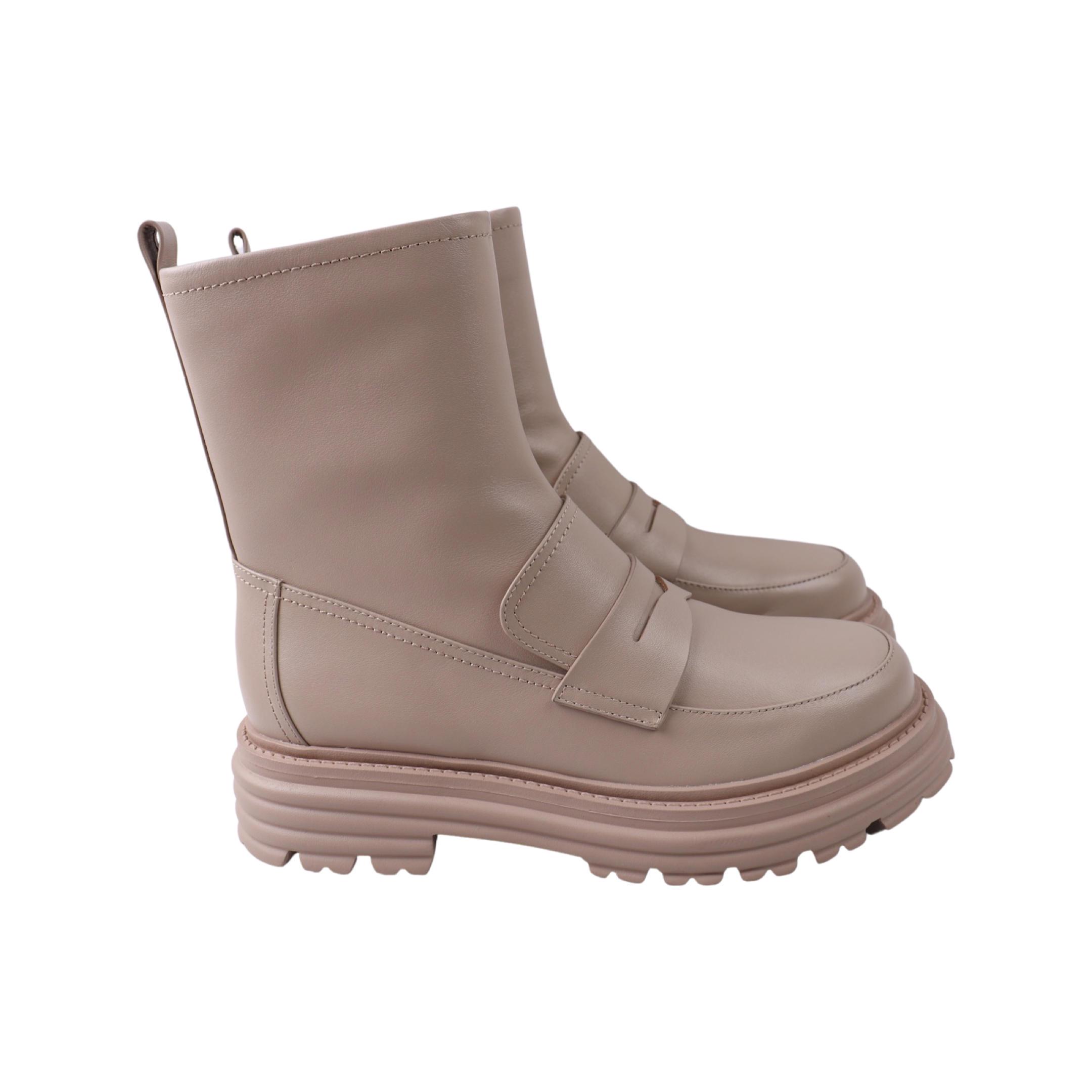 Ботинки женские Arees натуральная кожа р. 40 Бежевый (168-23DHC)