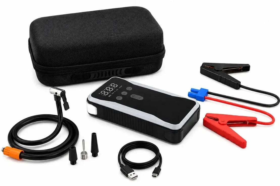 Пуско-зарядний пристрій Jump Starter S3 600 А/компресор 150 PSI/Power Bank 12000 mAh/LED-ліхтар (S317901)
