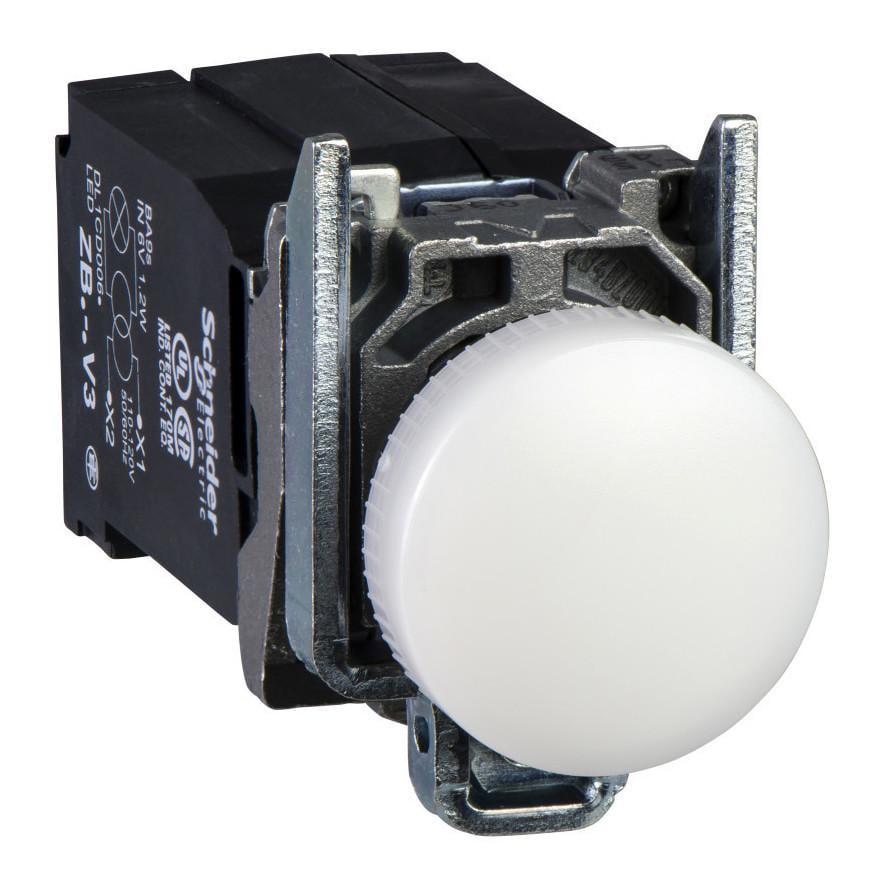 Лампа сигнальная Schneider Electric Harmony XB4 22 мм LED 220 V AC Белый (XB4BV5B1) Лампа сигнальная Schneider Electric Harmony XB4 22 мм LED 220 V AC Белый (XB4BV5B1)