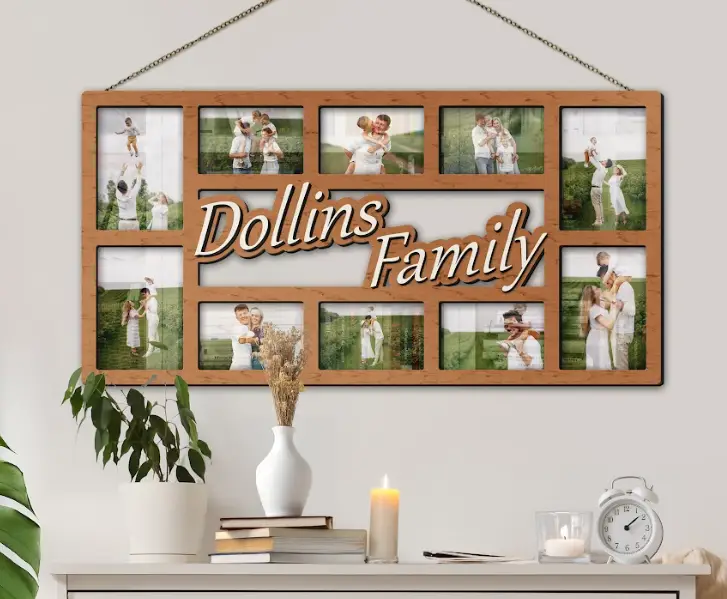 Фоторамка-колаж на 10 фото Світло-коричневий (rectangles_dollins_collage-4) - фото 3 Фоторамка-колаж на 10 фото Світло-коричневий (rectangles_dollins_collage-4) - фото 3