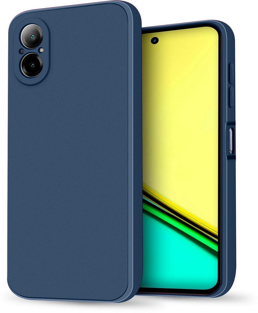 Силиконовый чехол HardCorner Realme C67 (с микрофиброй) Blue (35405-28)