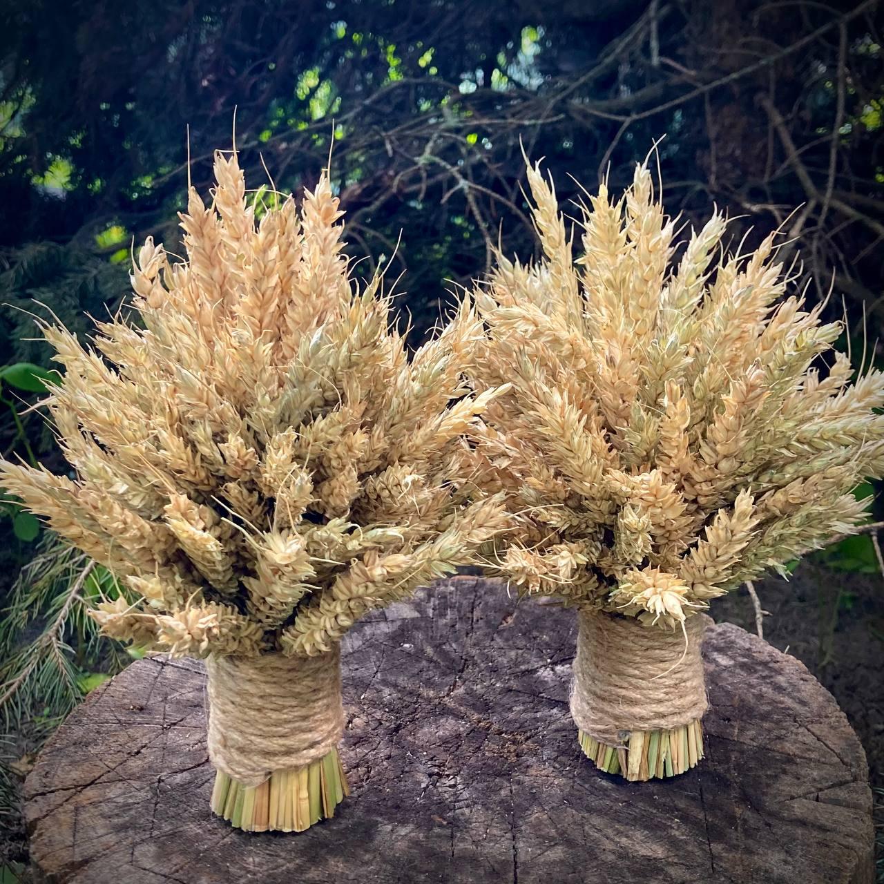 Рождественский дидух из пшеничных колосьев 20 см (1893299102) - фото 3