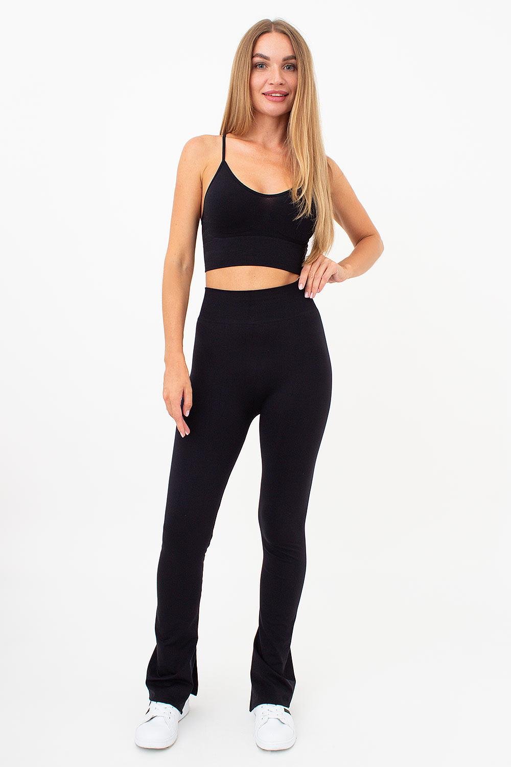 Лосини жіночі безшовні Giulia SLITS LEGGINGS з мікрофібри L/XL Black-black (4823116932241) - фото 5 Лосини жіночі безшовні Giulia SLITS LEGGINGS з мікрофібри L/XL Black-black (4823116932241) - фото 5