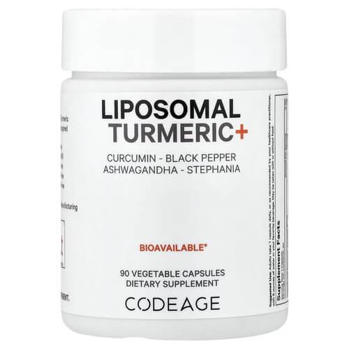 Куркумин и Куркумин Codeage Liposomal Turmeric+ 90 Capsules (AGE-00847)