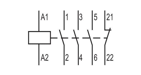 Контактор-пускач ETI CEM 18.01 18А 230 В 1NC (4644113) - фото 3