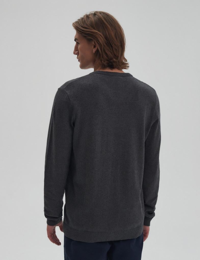 Светр чоловічий Diverse VNECK XXXL Сірий меланж (5902598936370) - фото 4 Светр чоловічий Diverse VNECK XXXL Сірий меланж (5902598936370) - фото 4