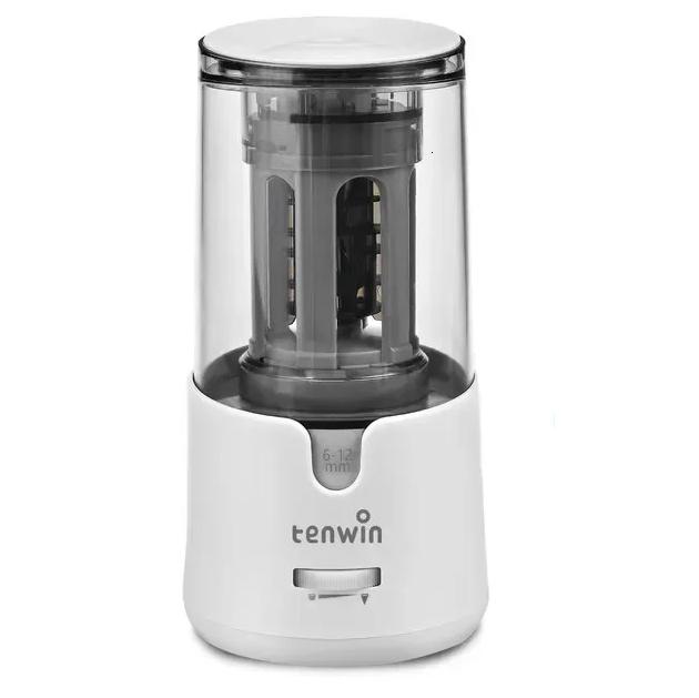 Точилка для карандашей автоматическая Tenwin 8038 12 V 6-12 мм аккумуляторная Белый (w_8038)