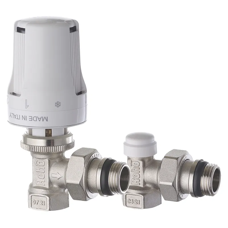 Комплект для підключення радіатора Roho R5151-050K кутовий антипротечка 1/2" (RO0117)