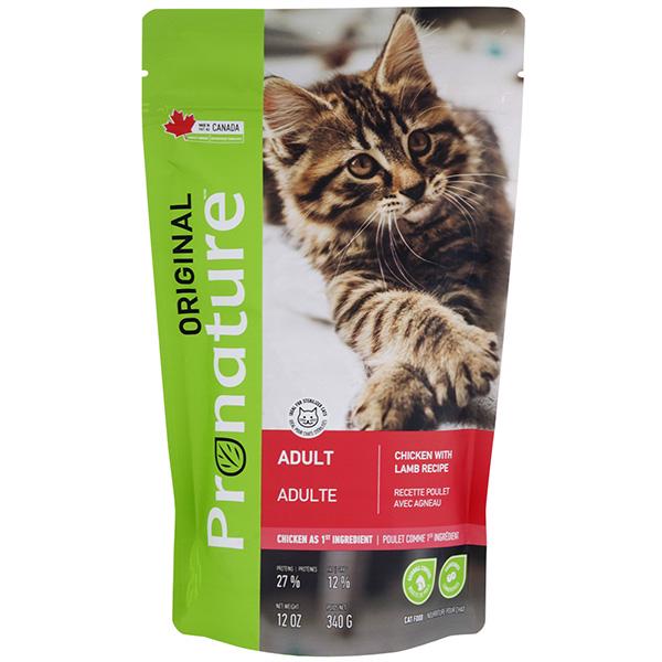 Корм сухой для взрослых котов Pronature Original Cat Chiсken Lamb с курицей и ягненком 340 г (65672972017)