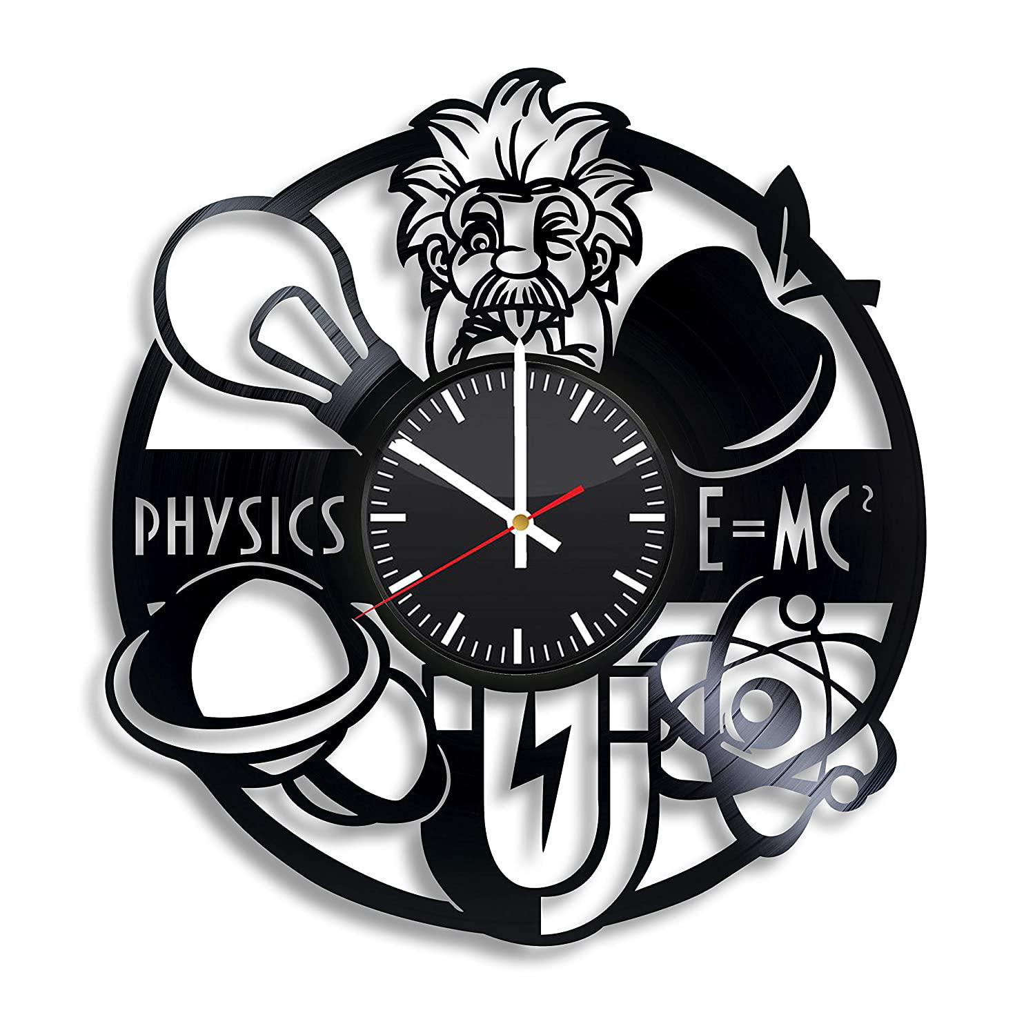 Часы настенные Albert Einstein 2244 из виниловой пластинки