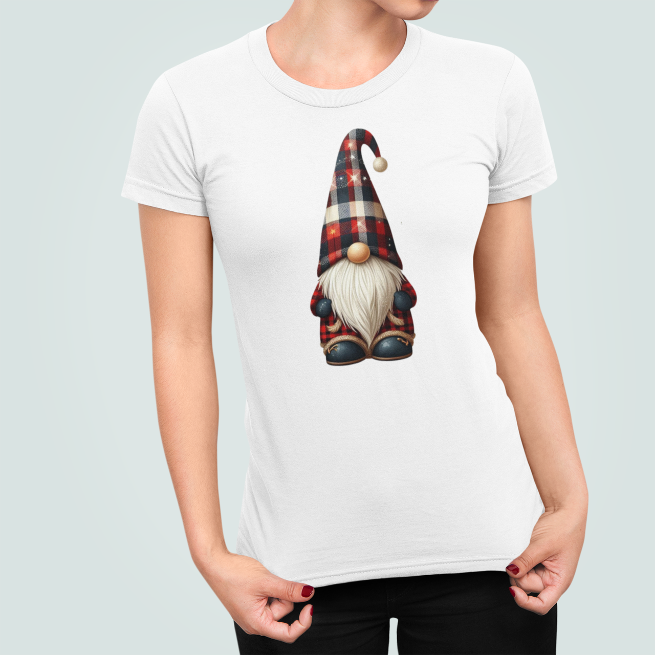 Футболка жіноча новорічна Stedman з принтом Гном святковий XXL Білий (НГ193.1-10) Футболка жіноча новорічна Stedman з принтом Гном святковий XXL Білий (НГ193.1-10)