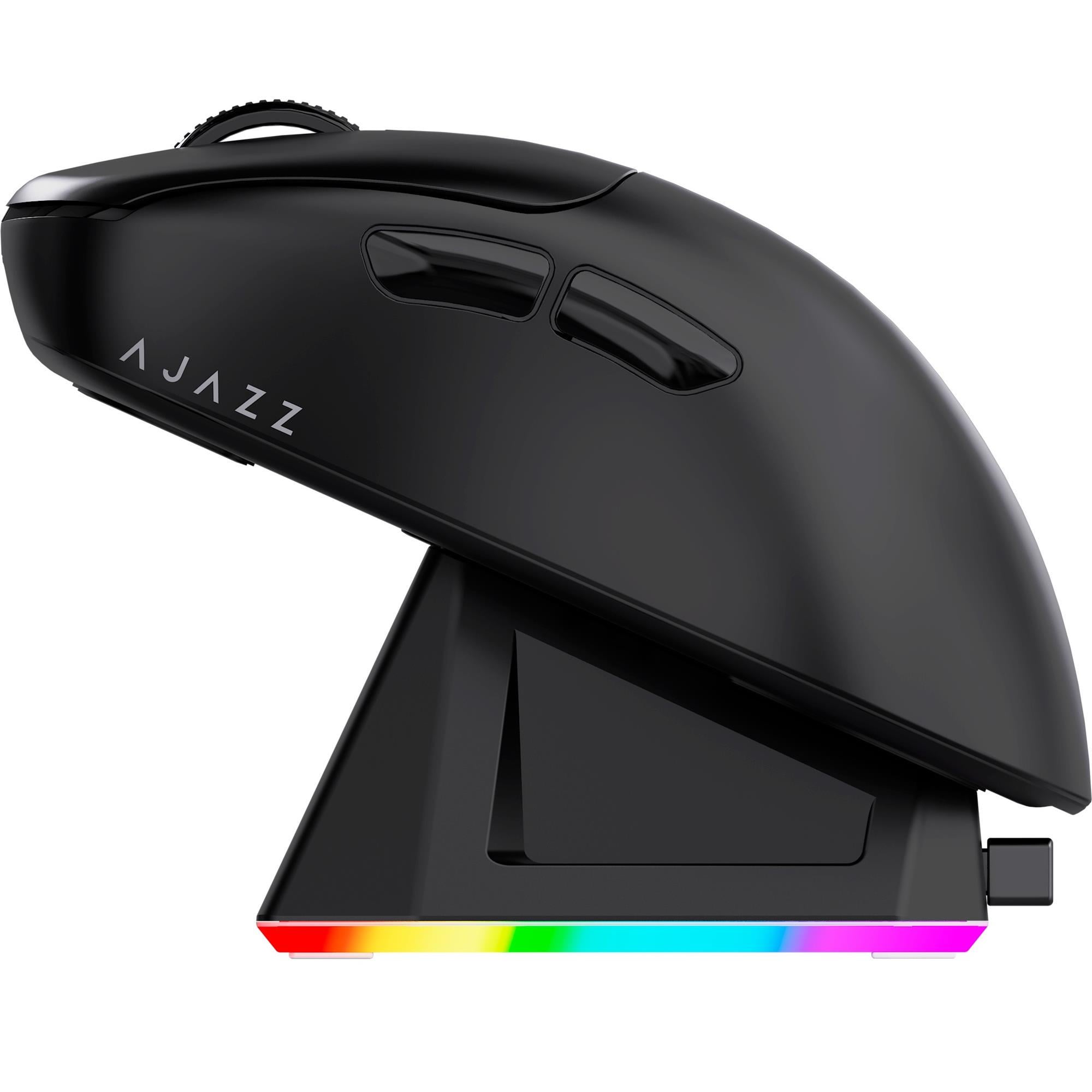 Компьютерная мышка беспроводная игровая Ajazz AJ179P MC Bluetooth/2,4 ГГц/USB-C с магнитной станцией Black (AJ179P-MC-B)