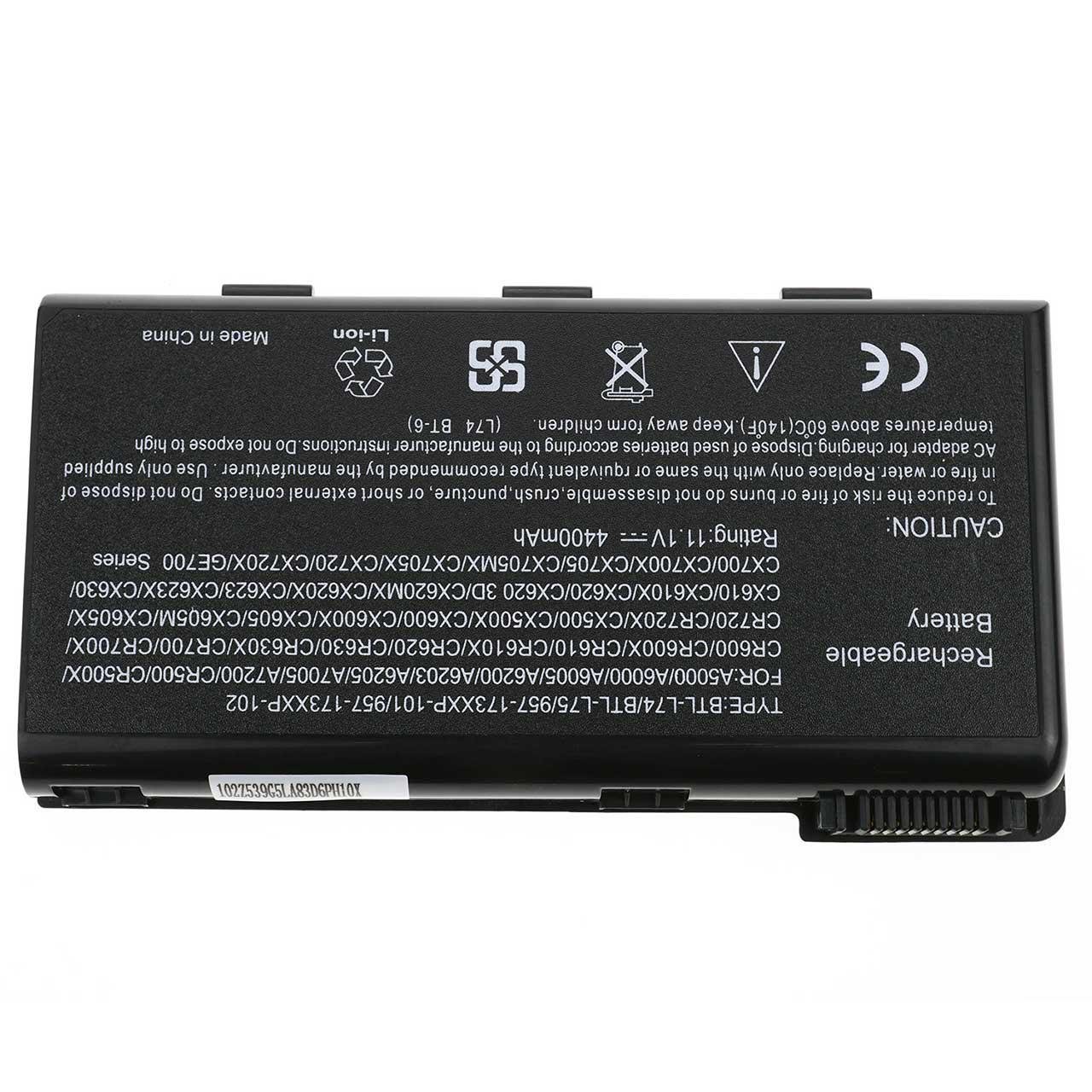 Акумулятор для ноутбука MSI CX705 4400 mAh 108V 48 Wh - фото 2