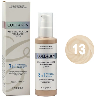 Тональний крем Enough Collagen Whitening Foundation SPF 15 13 100 мл (8809474497062)