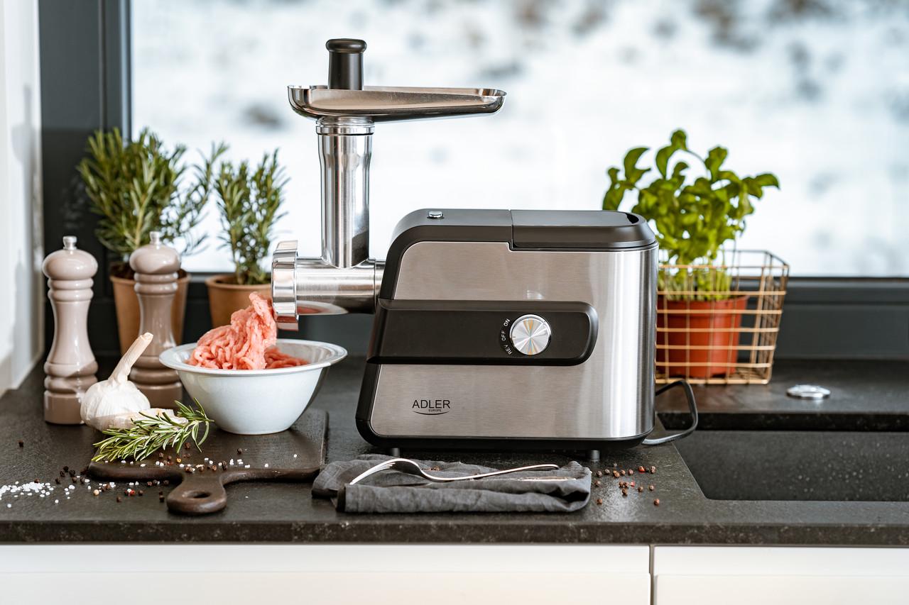 Мясорубка Adler AD 4813 с теркой 2000 Вт - фото 8 Мясорубка Adler AD 4813 с теркой 2000 Вт - фото 8