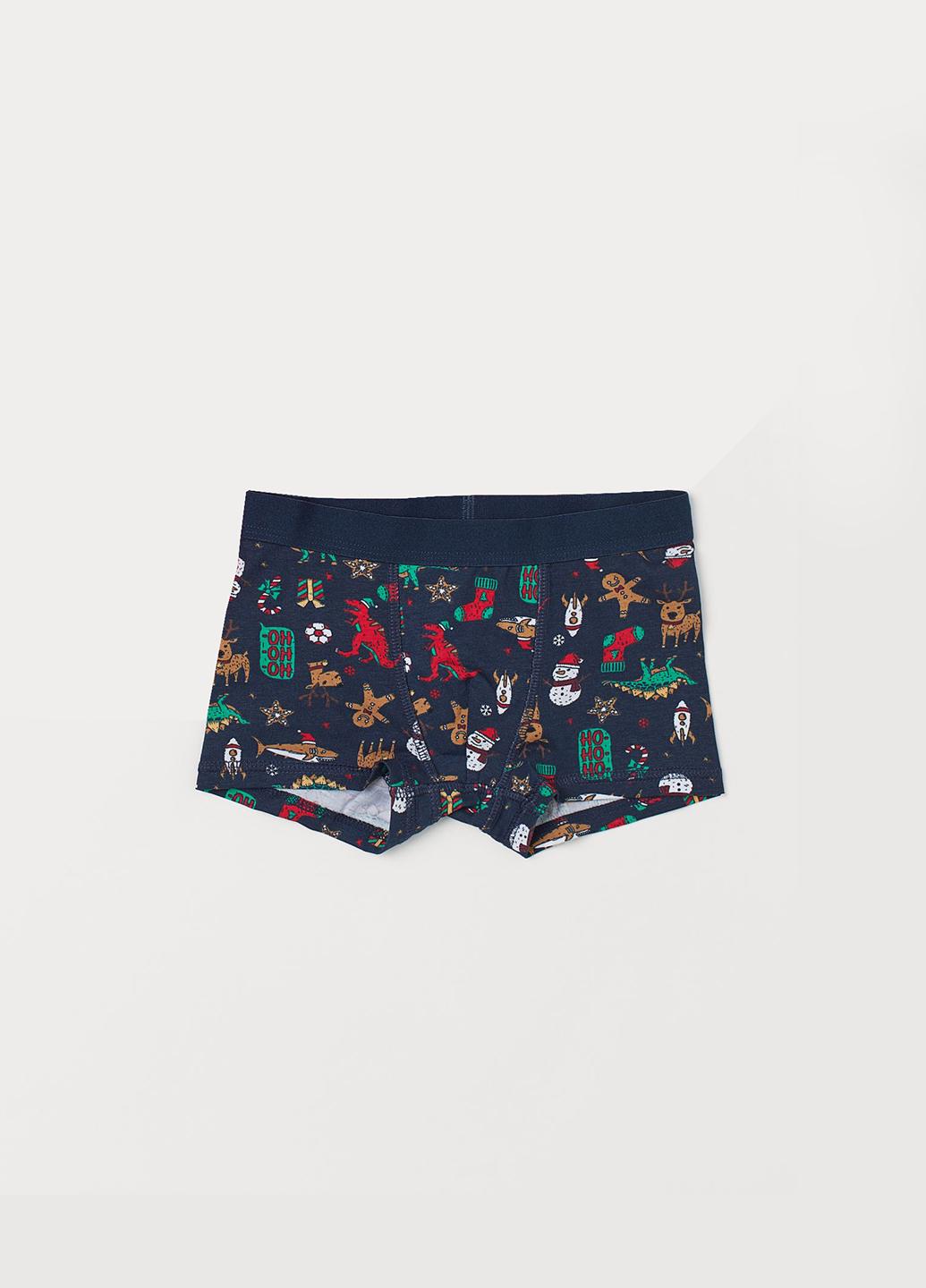 Трусы H&M 122-128 см Темно-синий (78594812b51)