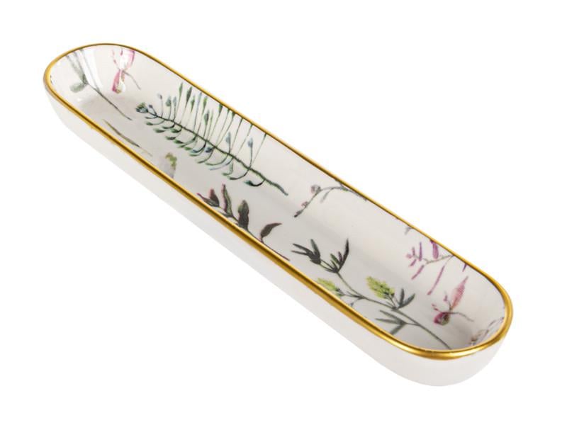 Блюдо для оливок Lefard Floral фарфоровое 24,5х5,5 см (769-079)