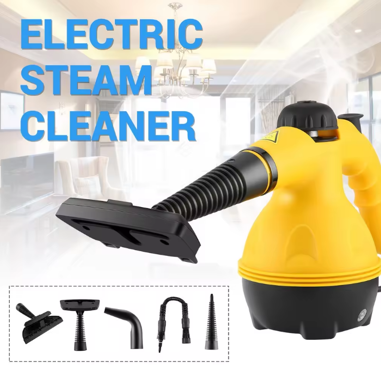 Пароочиститель ручной Steam Cleaner от сети Желтый (DF-A001) - фото 5