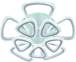 Люстра светодиодная Sirius LI8410/5+5A WH RGB 200 W 10 W акриловая