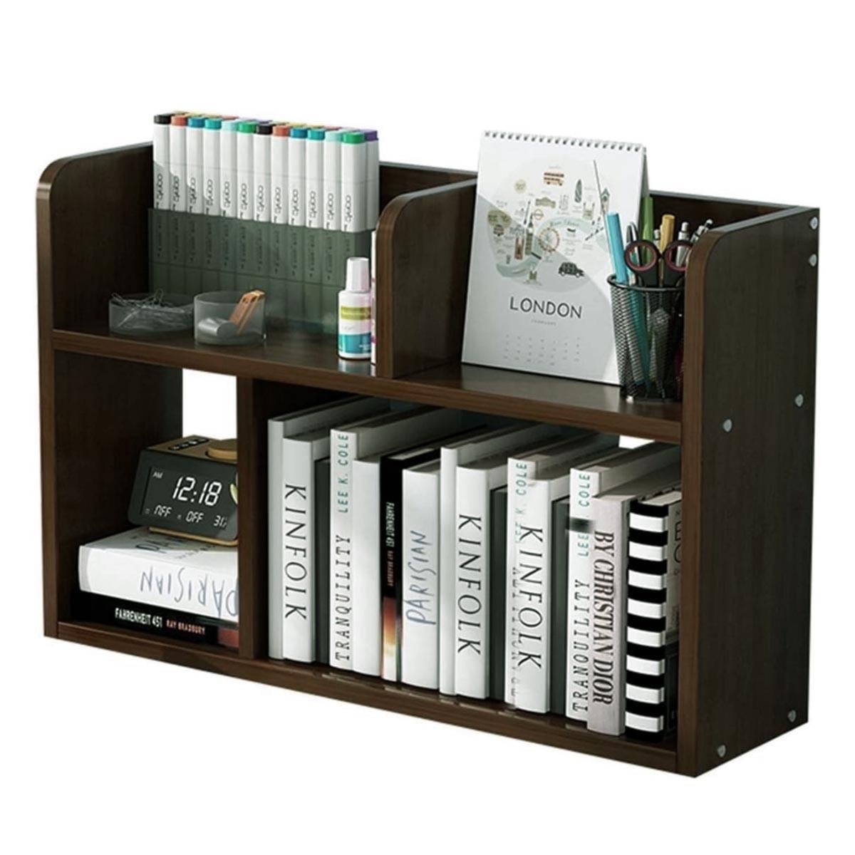 Полка книжная настольная из дерева Росалота Капучино (КПА-032209)