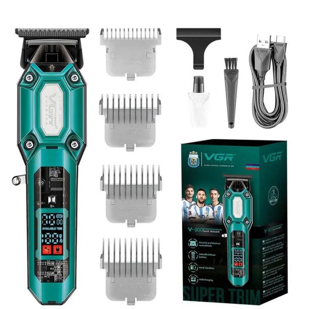 Машинка для стрижки акумуляторна VGR V-900 з дисплеєм (13348577)