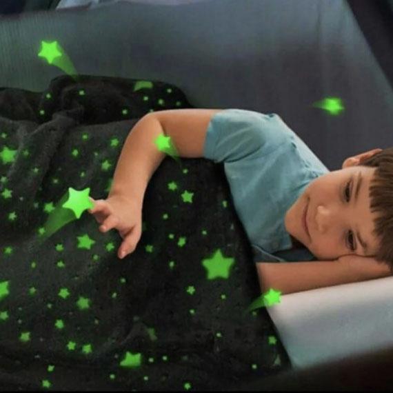 Плед светящийся в темноте Blanket kids Magic Star 150х100 см Серый - фото 7 Плед светящийся в темноте Blanket kids Magic Star 150х100 см Серый - фото 7