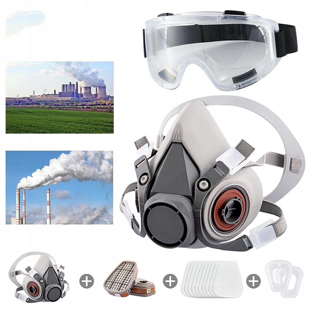 Респиратор полумаска 6200 с угольными фильтрами и защитными очками (6200CPSETGGL) - фото 2 Респиратор полумаска 6200 с угольными фильтрами и защитными очками (6200CPSETGGL) - фото 2