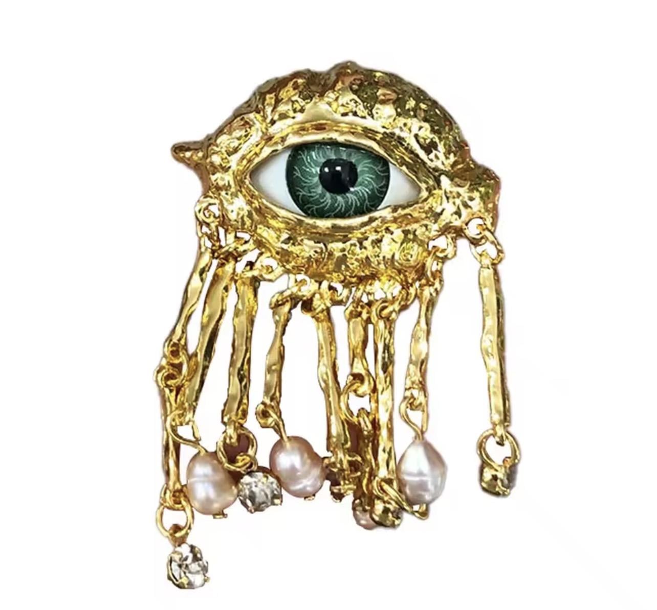 Брошка Око демона Сяй Золотий (3134534534)