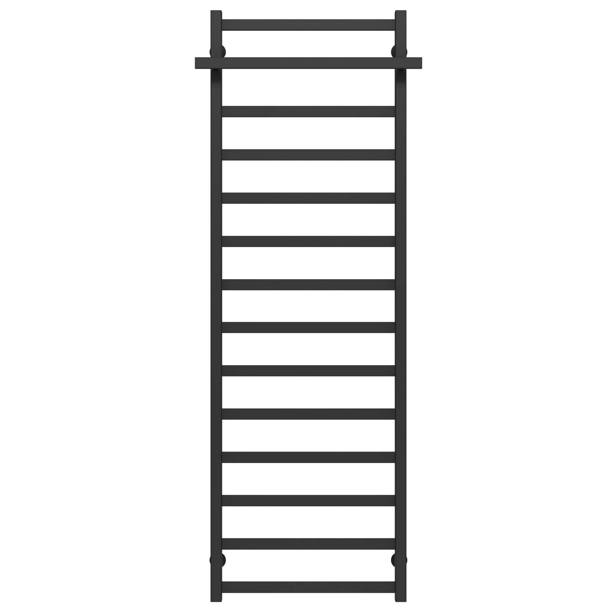 Полотенцесушитель водяной Deffi Nicolе П14 боковое левое подключение нержавеющая сталь 500x1600 мм Черный (A.NI.160.50.14.BB)