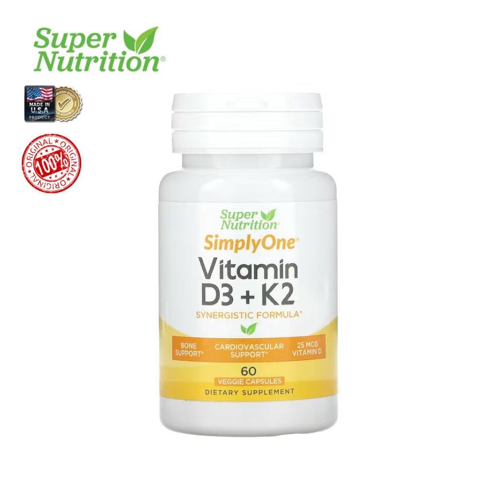 Вітаміни Super Nutrition Vitamin D3 K2 60 Veggie Capsules - фото 3