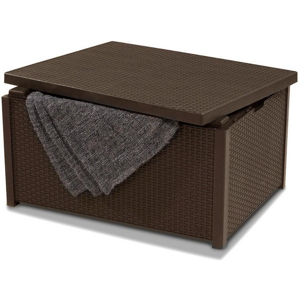 Стол-ящик садовый Keter Arica storage table Коричневый (221043) - фото 2