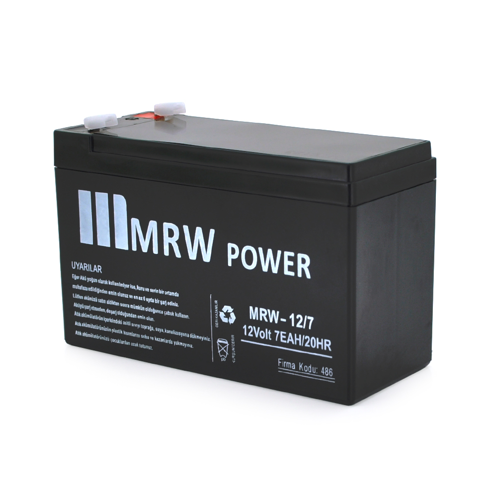 Аккумулятор свинцово-кислотный Mervesan MRW-12/7L 12V 7 Ah для ИБП сигнализации UPS (29793)
