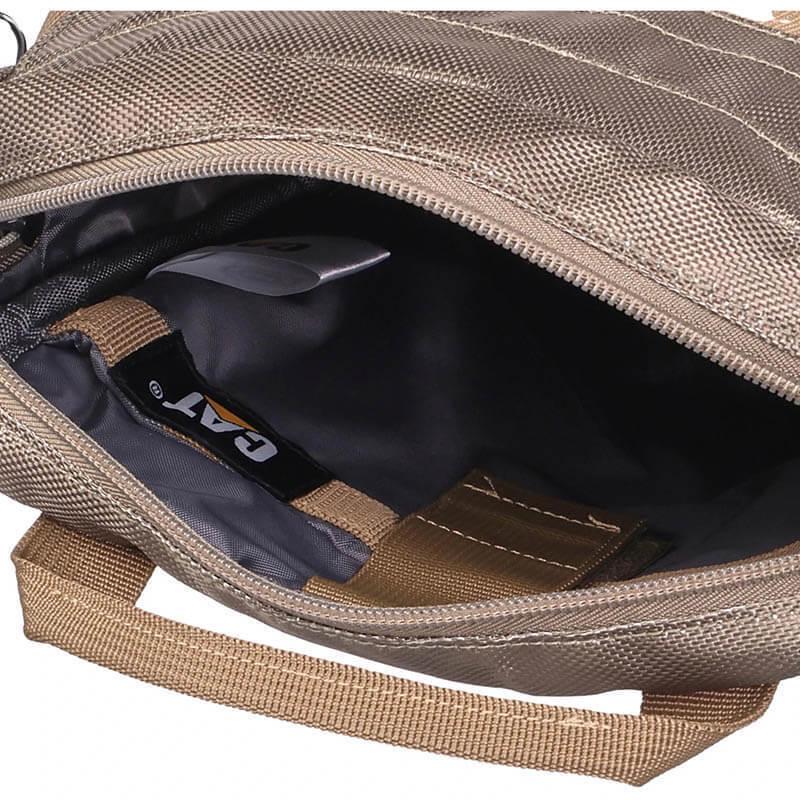 Мужская сумка CAT Combat Namib 5 л Светло-коричневый (84036-558) - фото 4