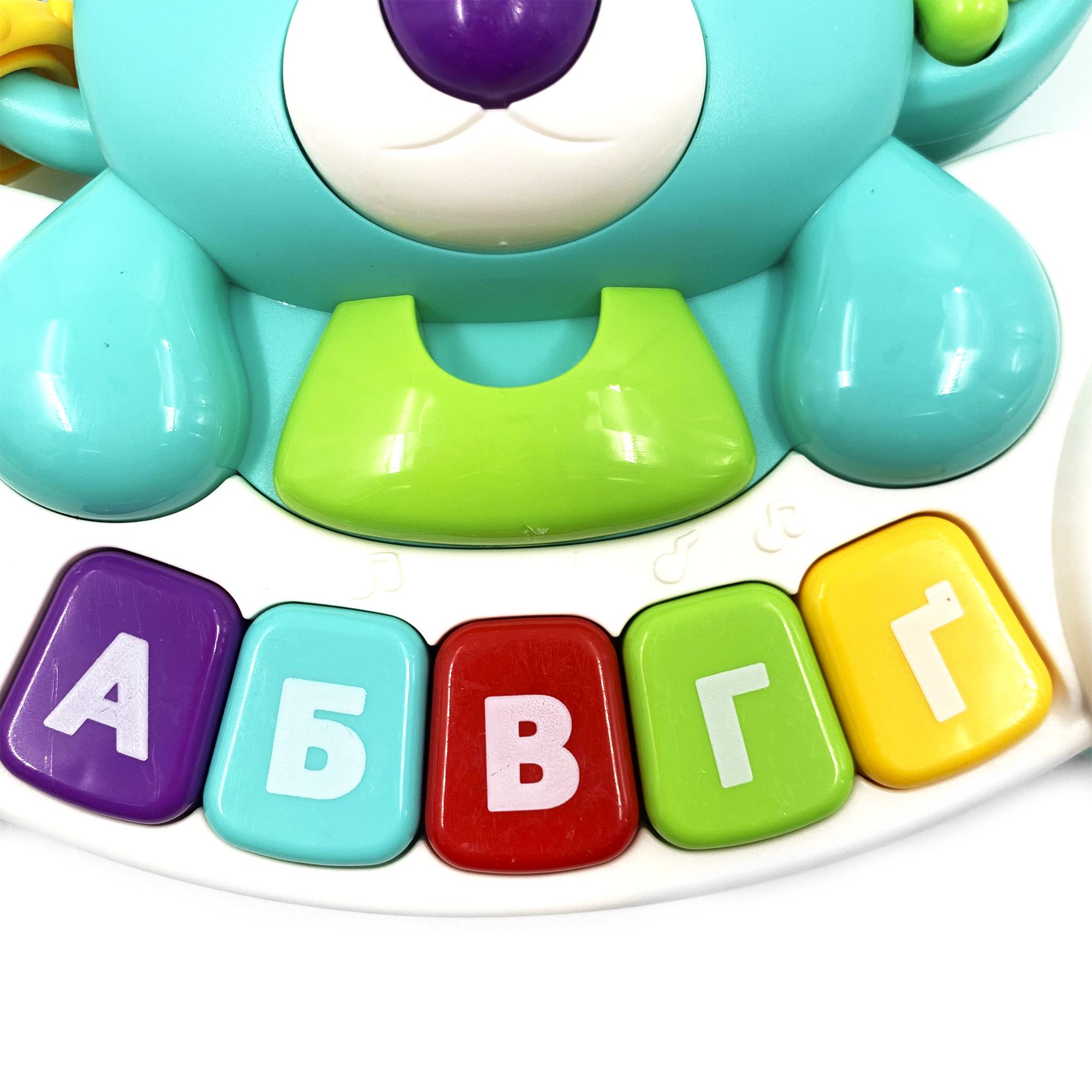 Іграшка розвиваюча музична TK Group Коала піаніно з українською озвучкою Бірюзовий (111736b) - фото 3 Іграшка розвиваюча музична TK Group Коала піаніно з українською озвучкою Бірюзовий (111736b) - фото 3