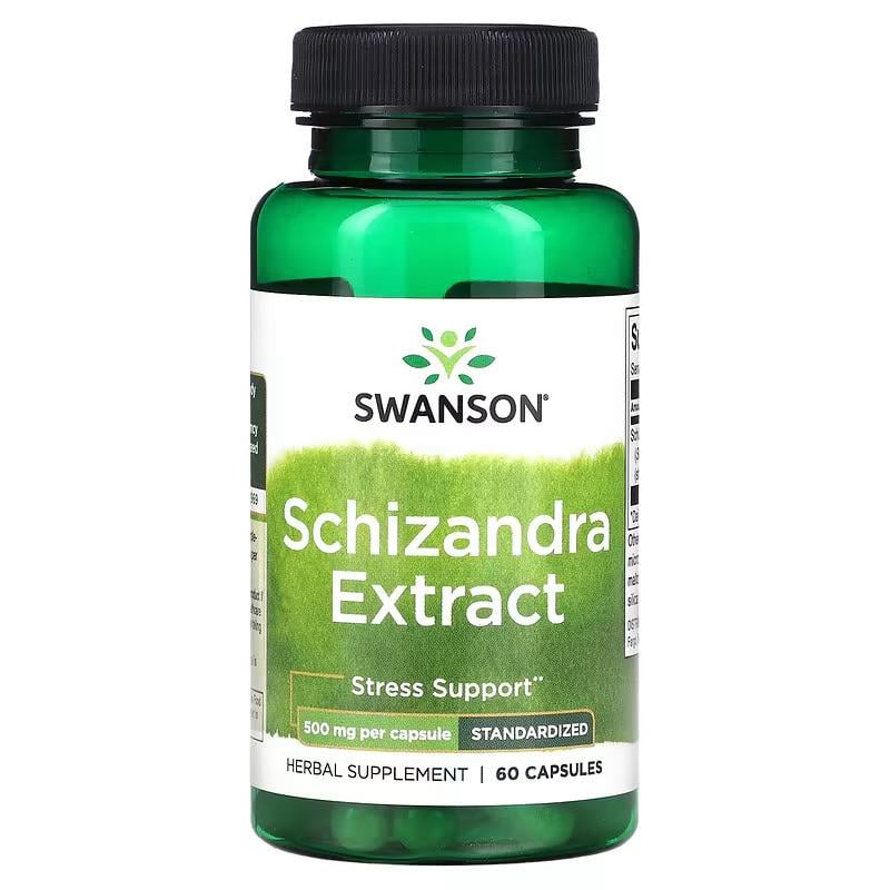Экстракт лимонника Swanson Schizandra Standardized Extract 500 mg 60 caps (00000042304)