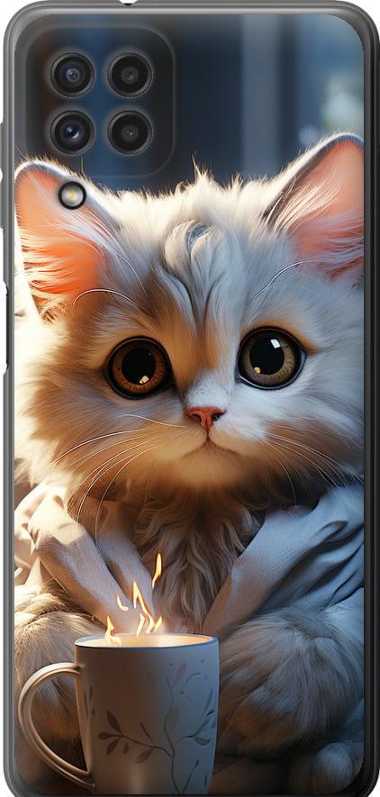 Чехол на Samsung Galaxy M22 M225F White cat (5646u-2551-42517)