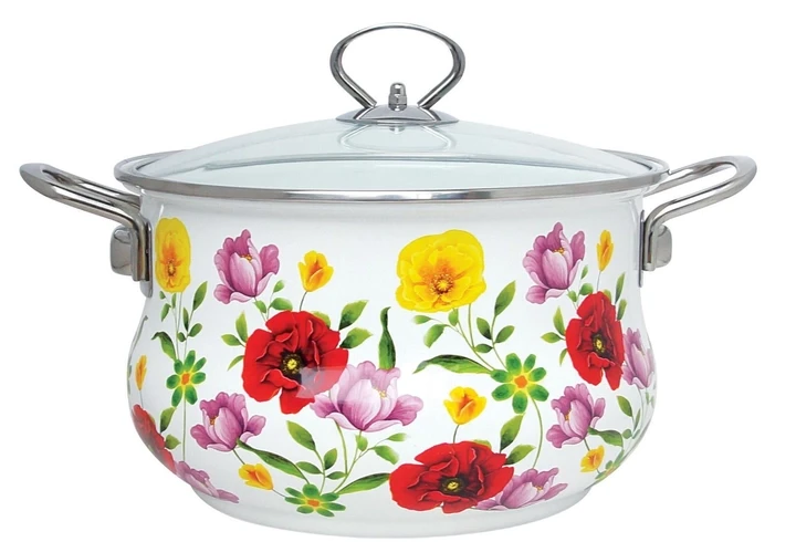 Кастрюля эмалированная Benson 5,9 л (BN-120)