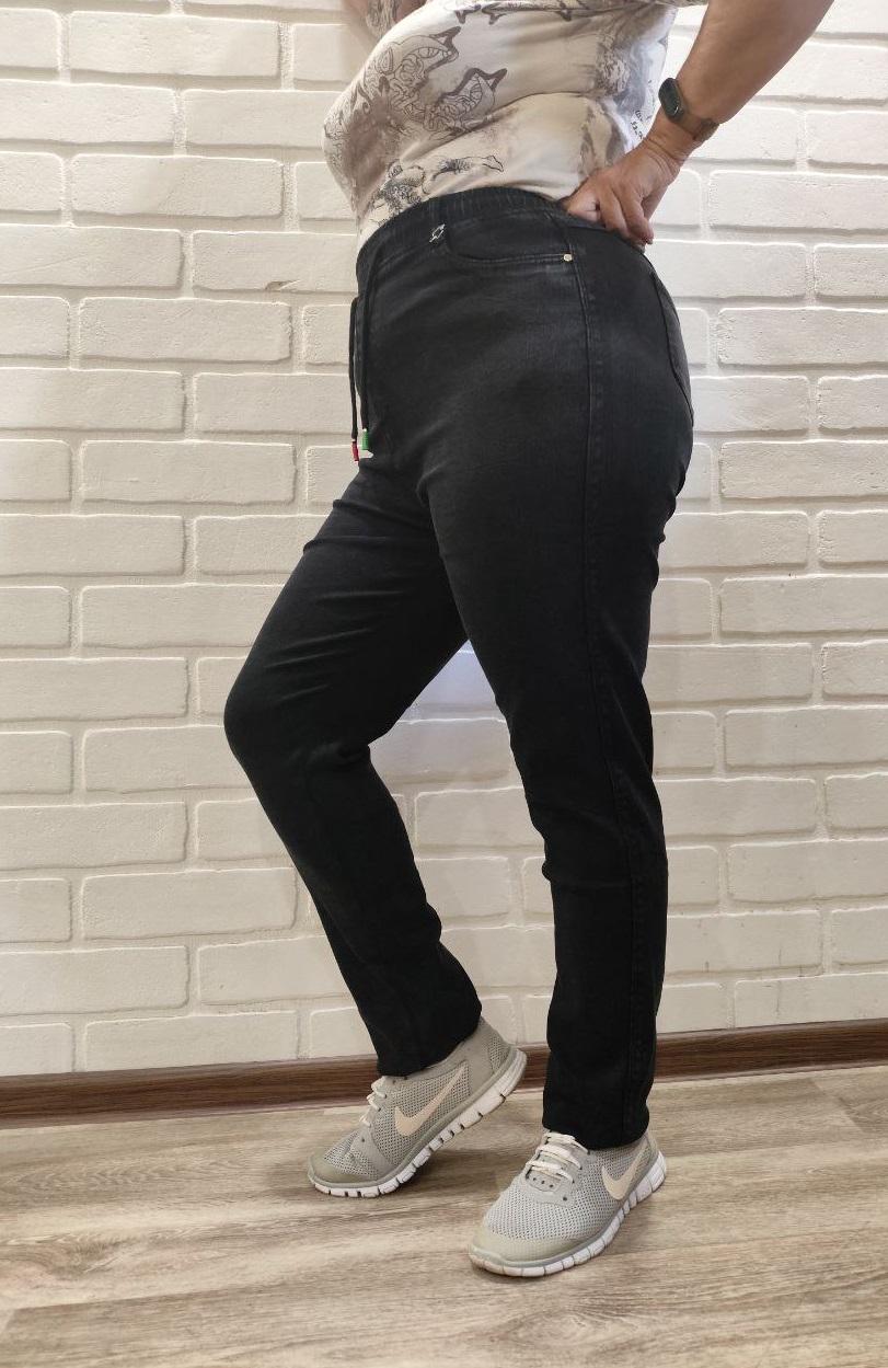 Джинси жіночі стрейчеві 3332 на резинці р. 54 Графітовий (29294791) - фото 2 Джинси жіночі стрейчеві 3332 на резинці р. 54 Графітовий (29294791) - фото 2