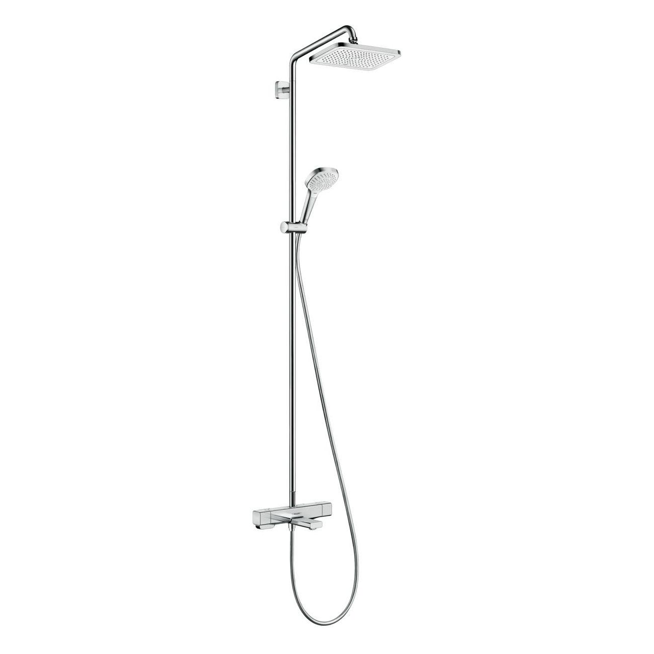 Душова система з термостатом Hansgrohe CROMA E 27687000 Хром (71674)