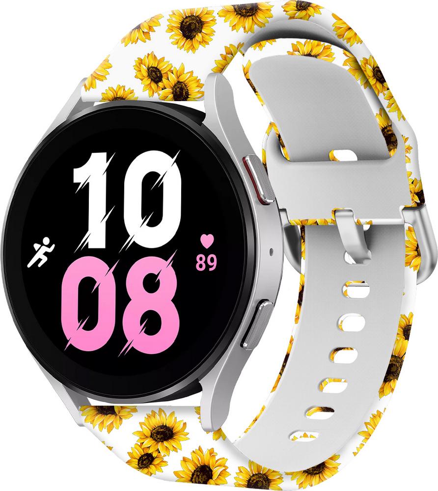 Ремешок Colorful для Galaxy Watch 5 Sunflower 44 мм White (29620)