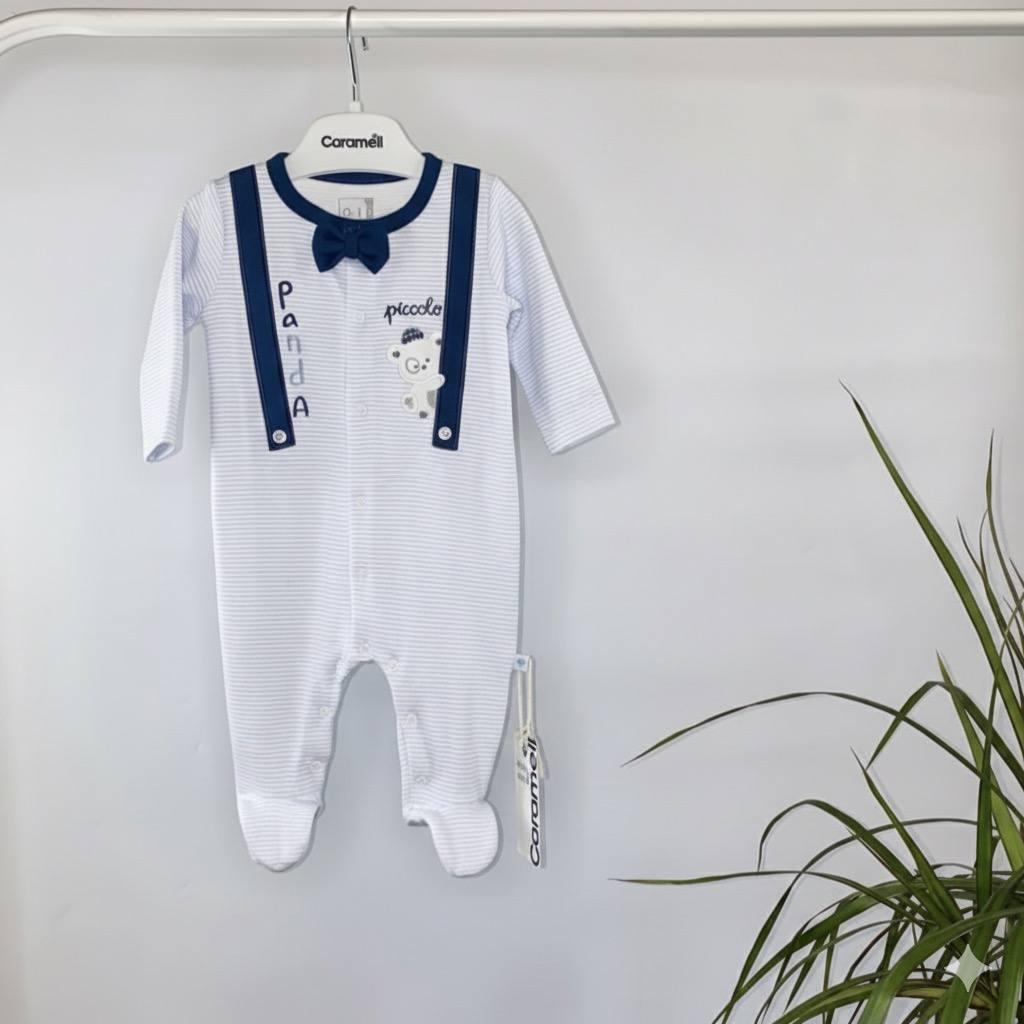 Человечек хлопковый для мальчика Caramell 56 см 0-1 месяцев