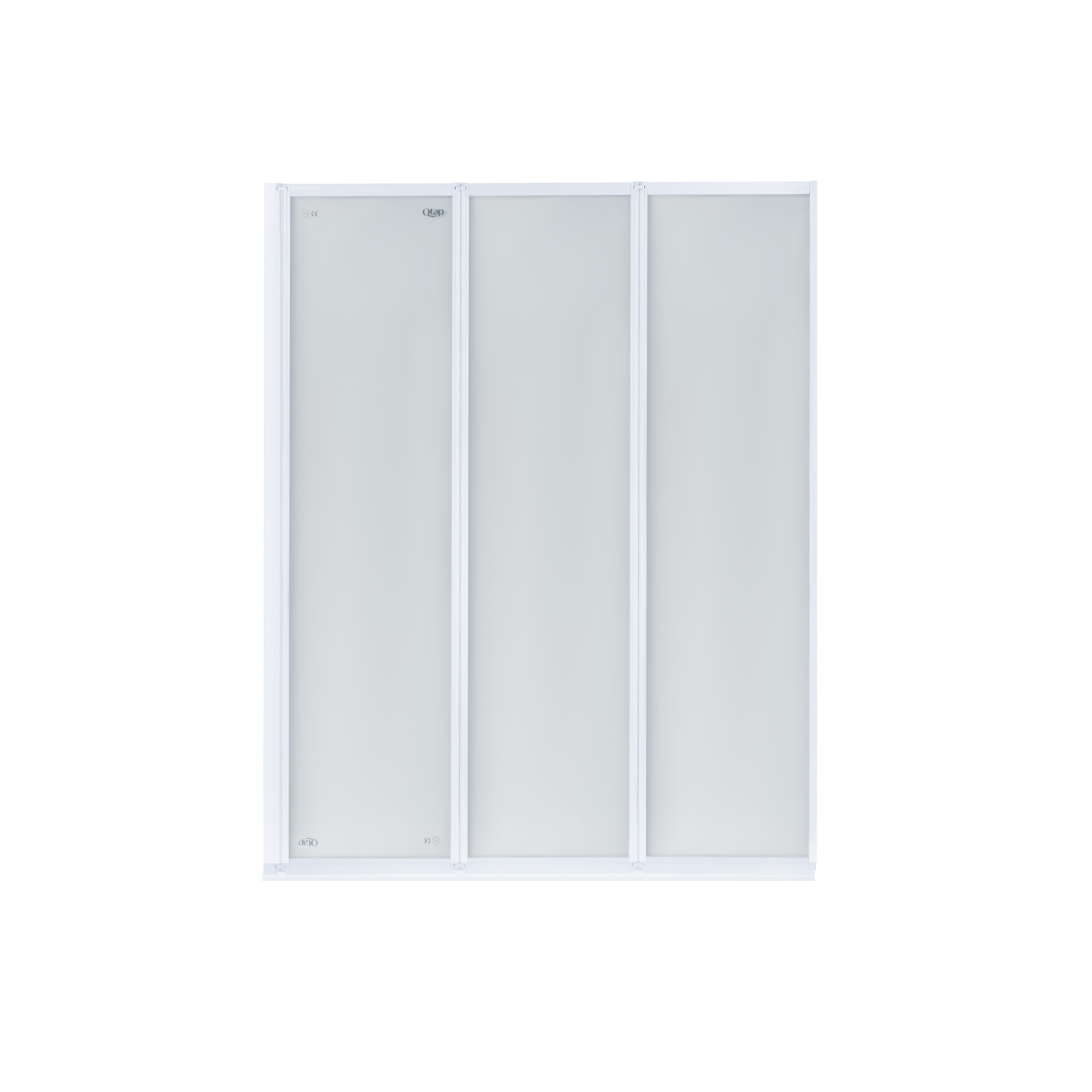 Штора на ванну Qtap Gemini WHI401114RP4 стекло Pear 4 мм 110x140 см