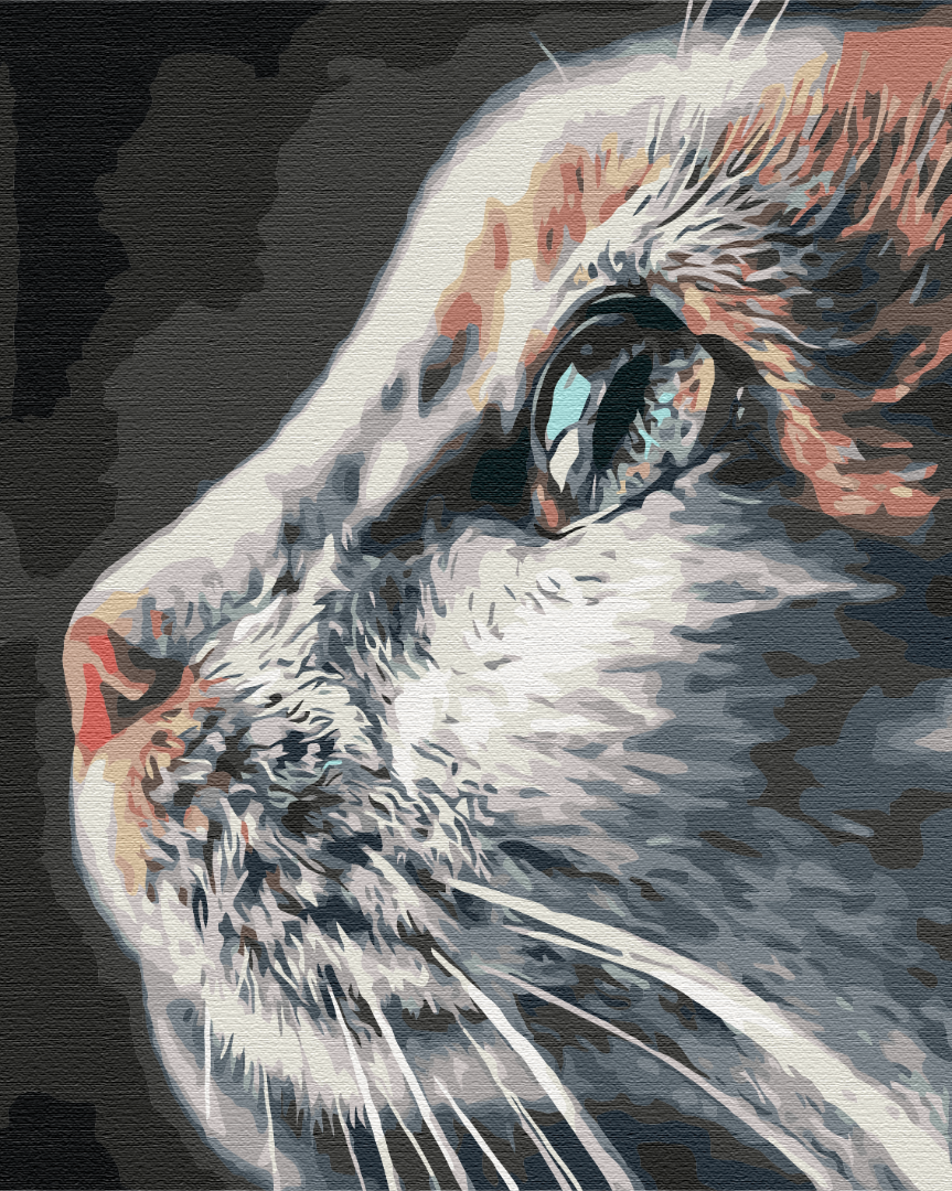 Картина по номерам Brushme Котопрофиль 48x60 см (BS51792L)