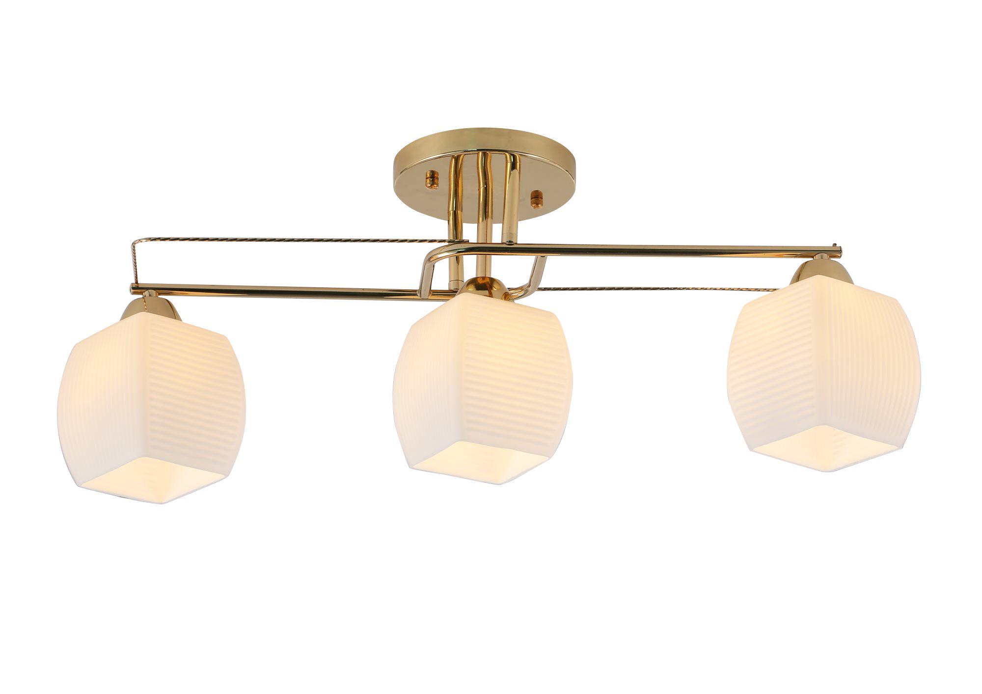 Потолочная люстра Sirius 07003/2в1 GD на 3 плафона