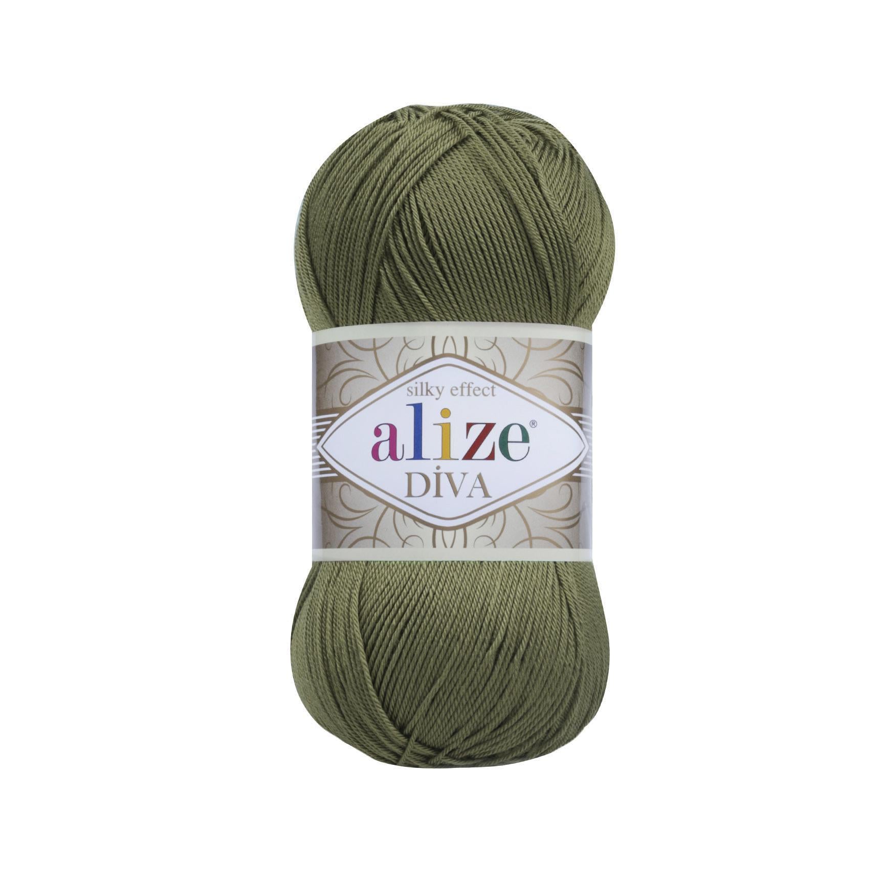 Пряжа Alize Diva 273 світлий Хакі (7490)