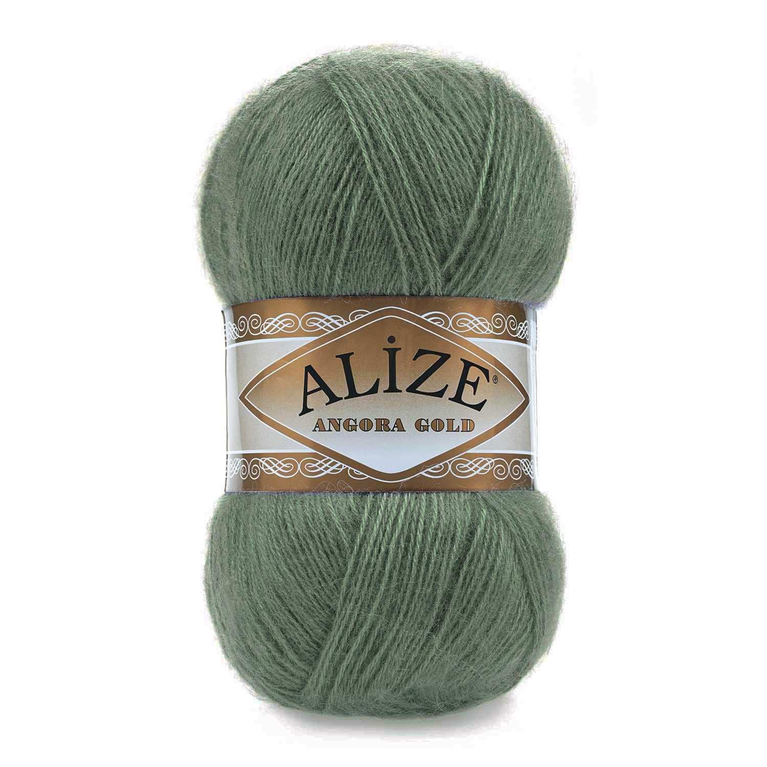 Пряжа Alize Angora Gold 180 Зеленый миндаль (6294)