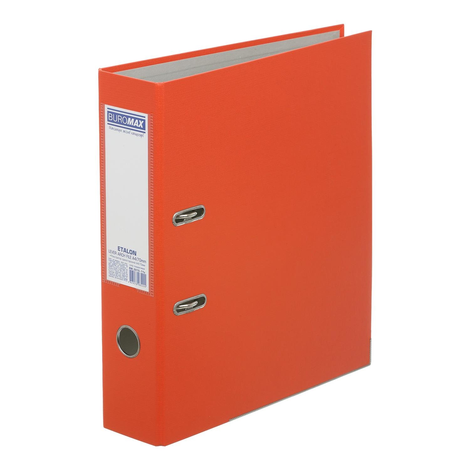 Регистратор односторонний Buromax Etalon А4 70 мм сборный Оранжевый (BM.3015-11c)