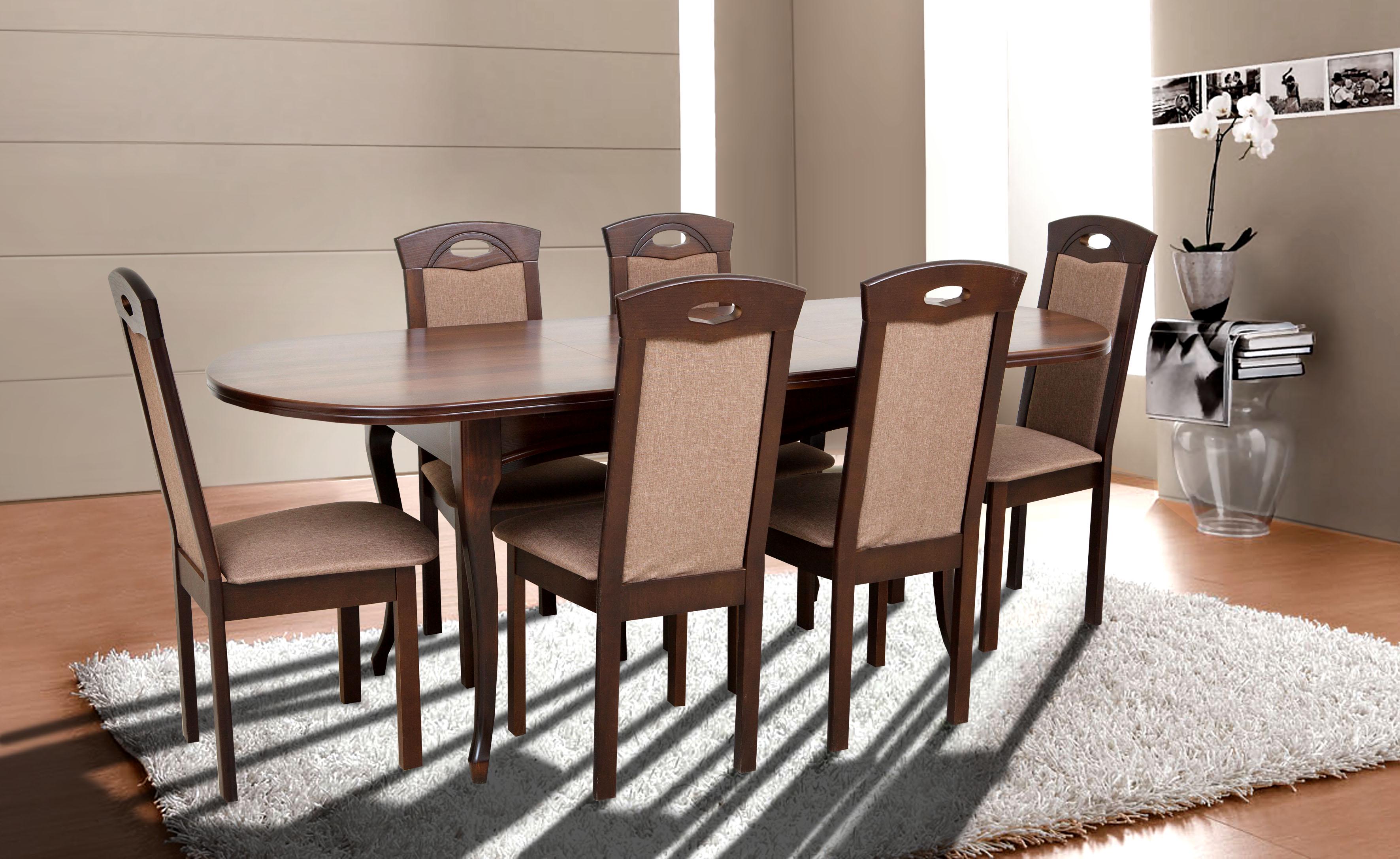 Обеденный стол-трансформер раскладной TWIST Темный орех - фото 4