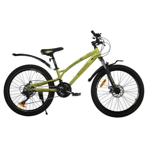 Велосипед SPARK SURF колеса 24" стальная рама 11" Салатовый (000239214)